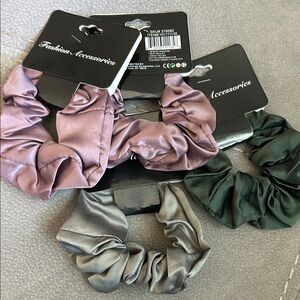 Elegant Satin Hair Scrunchie Trio